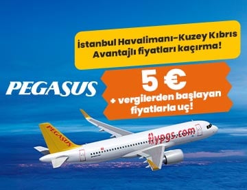 İstanbul Havalimanı'ndan Kıbrıs'a 5€ + Vergiler!